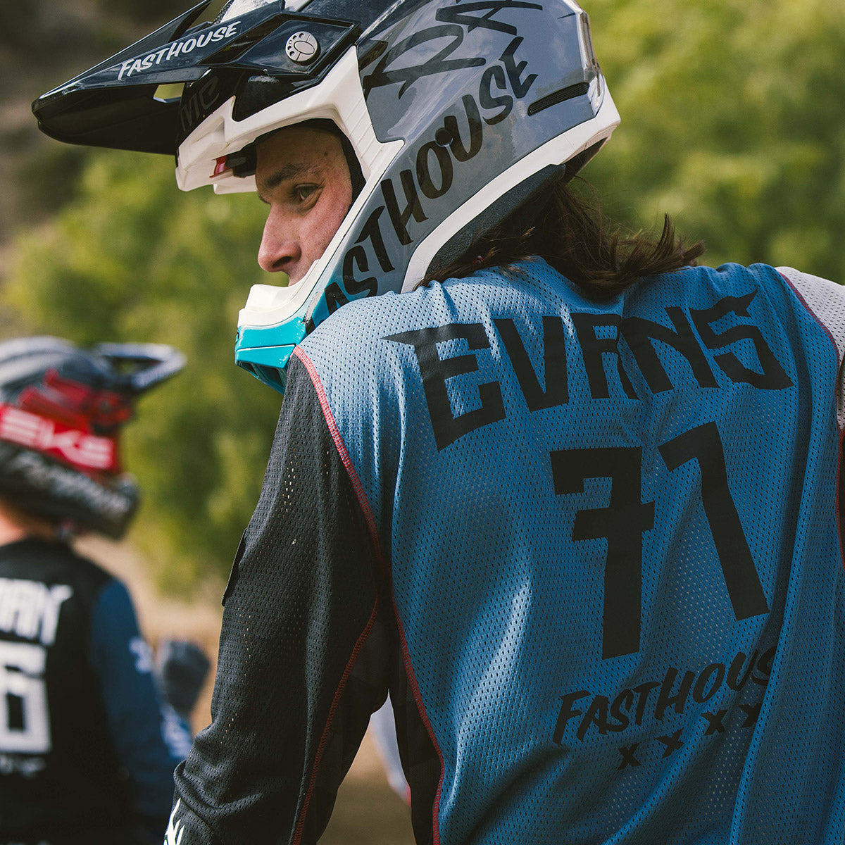 Grindhouse Air-Cooled Club Jersey - Black/Teal