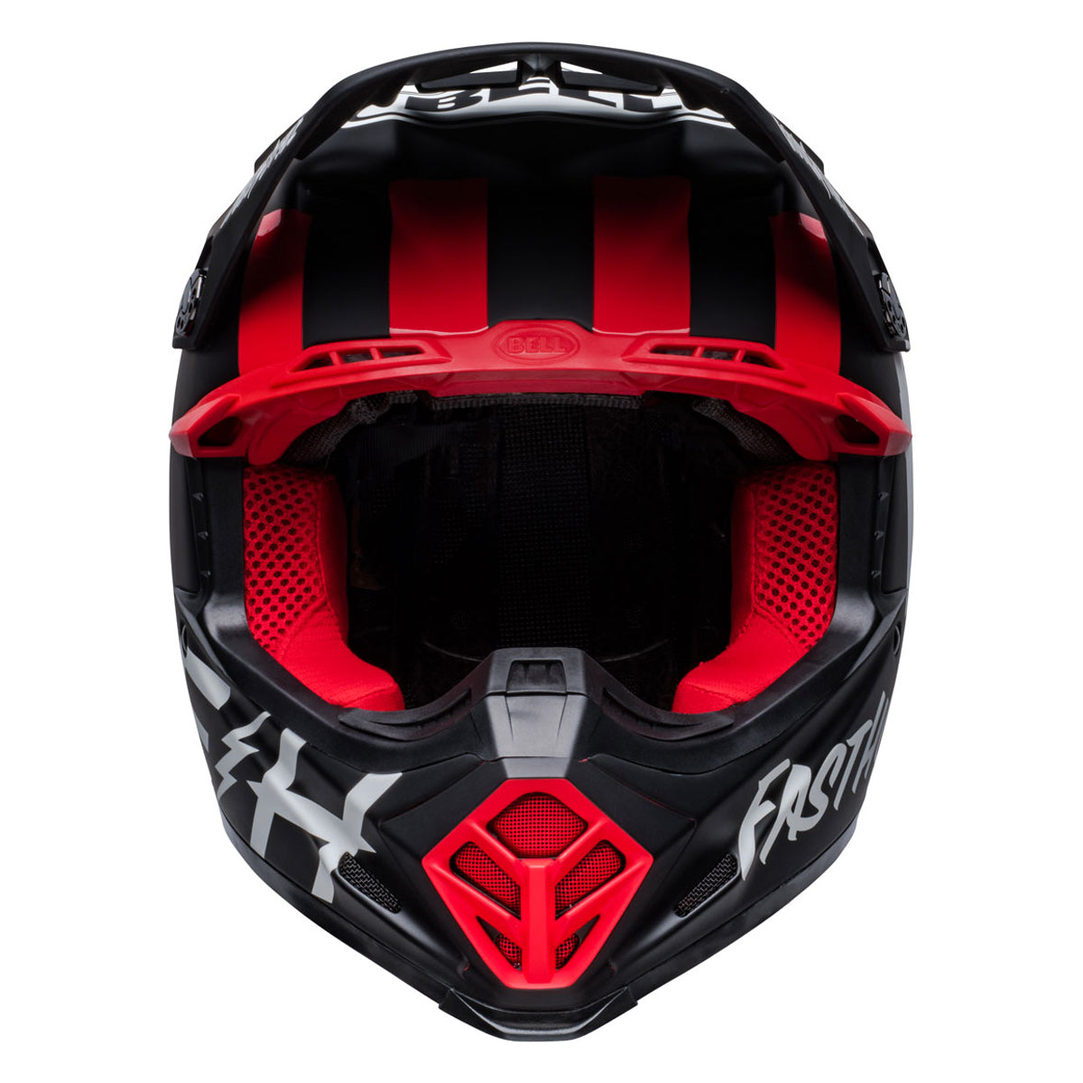 Bell x Fasthouse Tribe Moto 9S Flex Helmet - Black/White