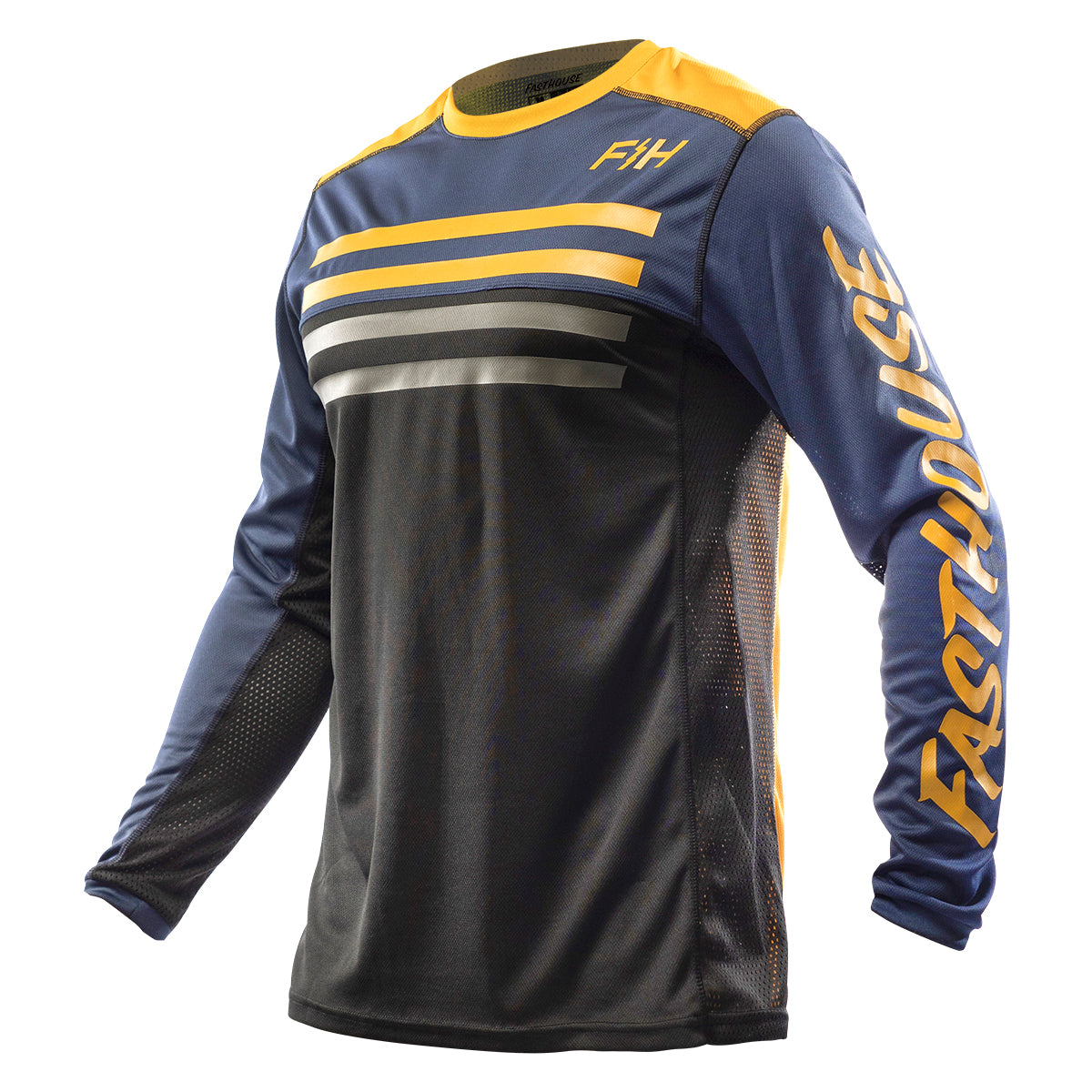 Grindhouse Tempo Jersey - Midnight Navy/Vintage Gold