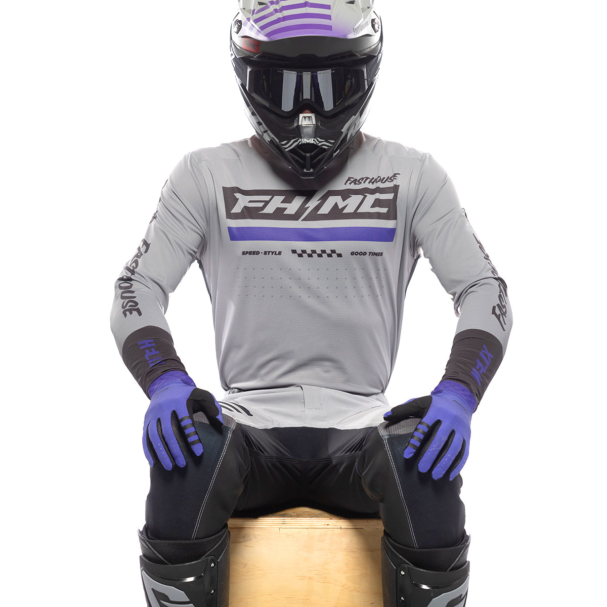 Helix Podium Jersey - Gray/Black/Purple