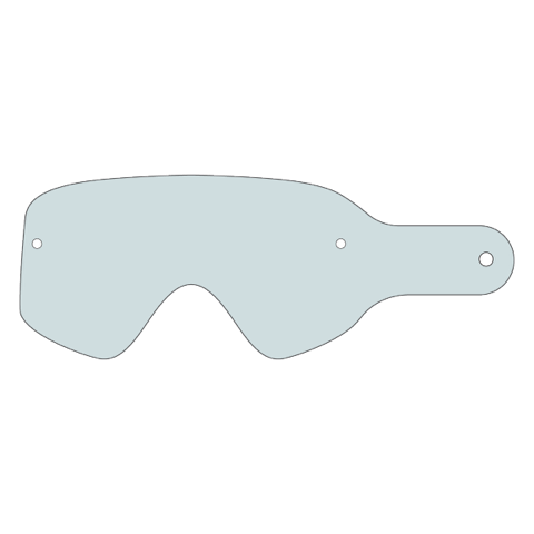 VonZipper Porkchop Standard Tear Offs - Clear 50 Pack